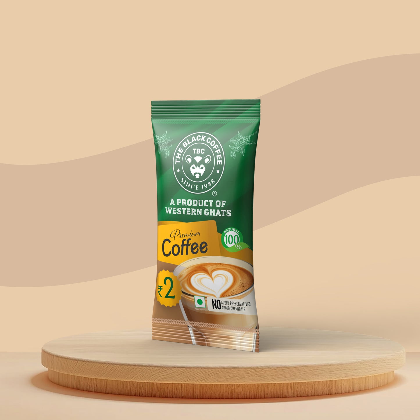 The Black Coffee – Organic Coffee Powder, 2₹ Sachets Bundle