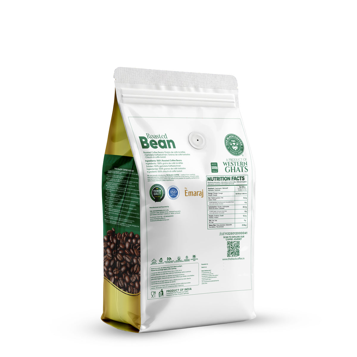 THE BLACK COFFEE – Premium Robusta Coffee Beans |500g