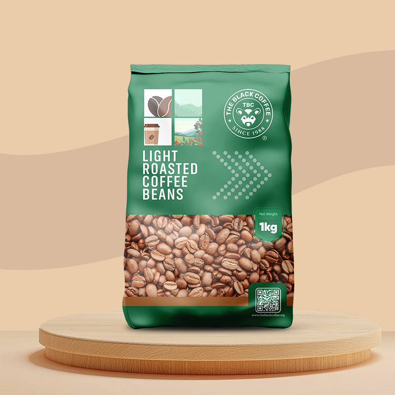 The Black Coffee – Light Roast Coffee Beans 1 kg Premium Pack