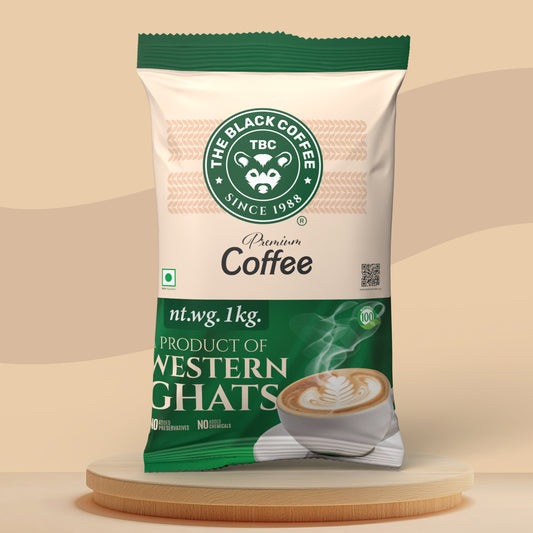 The Black Coffee – Premium Kerala Coffee Powder 1Kg Pack.