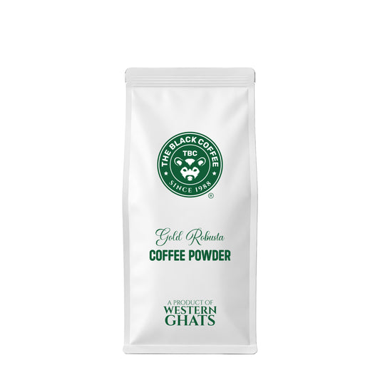 THE BLACK COFFEE Gold Robusta Coffee Powder – 250g