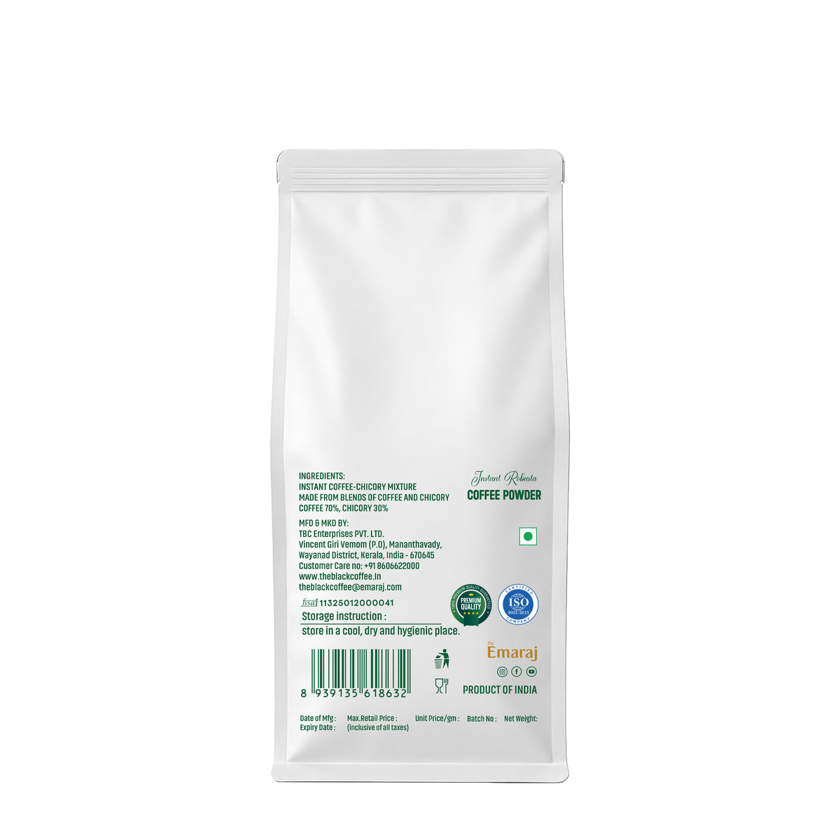 THE BLACK COFFEE Instant Coffee – 250g